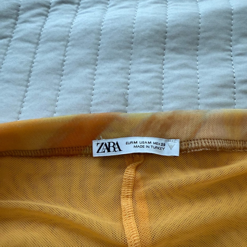 Zara Multicolor Resort Ruched Set with Neck Scarf - Picture 6 of 7